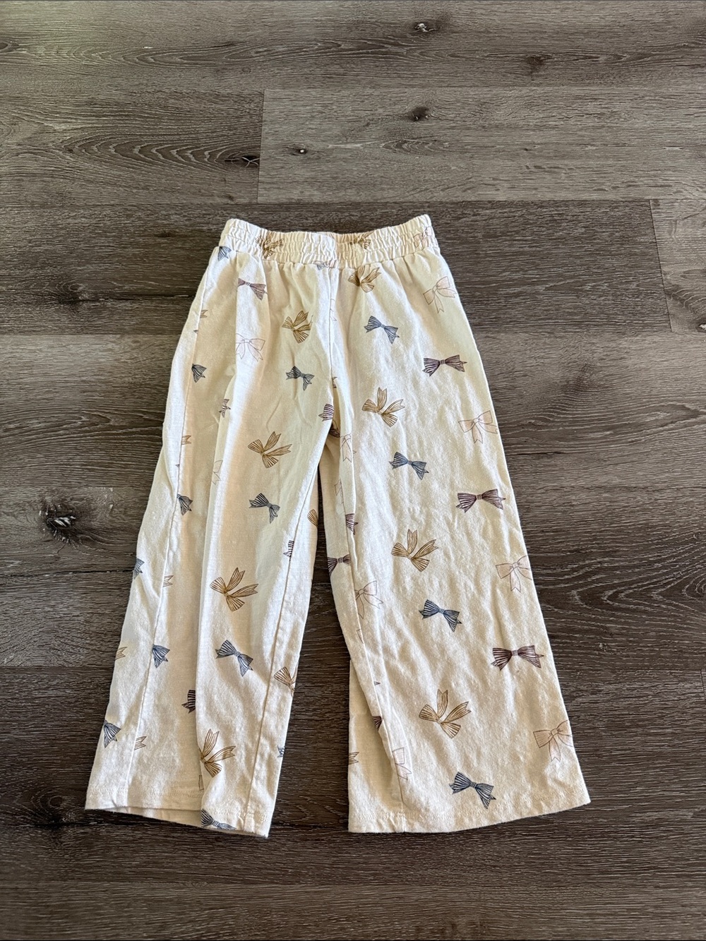 Rylee + Cru bow tie pants, size 6-7Y